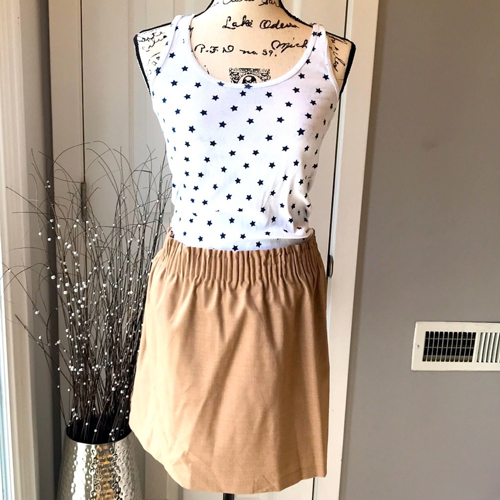 J Crew beige skirt 6